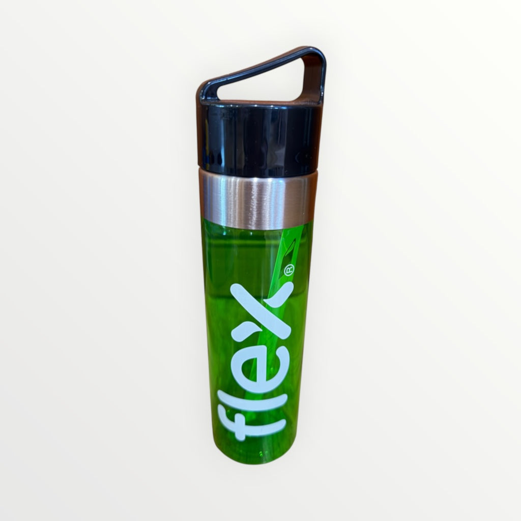 "Flex" Translucent Green Water Bottle BPA Free 24oz