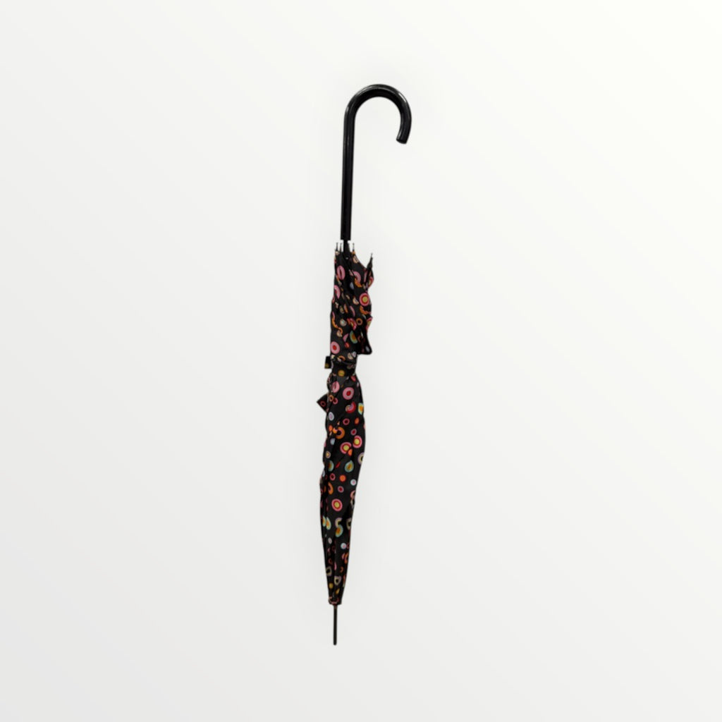 Stick Reverse-Close Umbrella with Under-Canopy Print 35.5"L