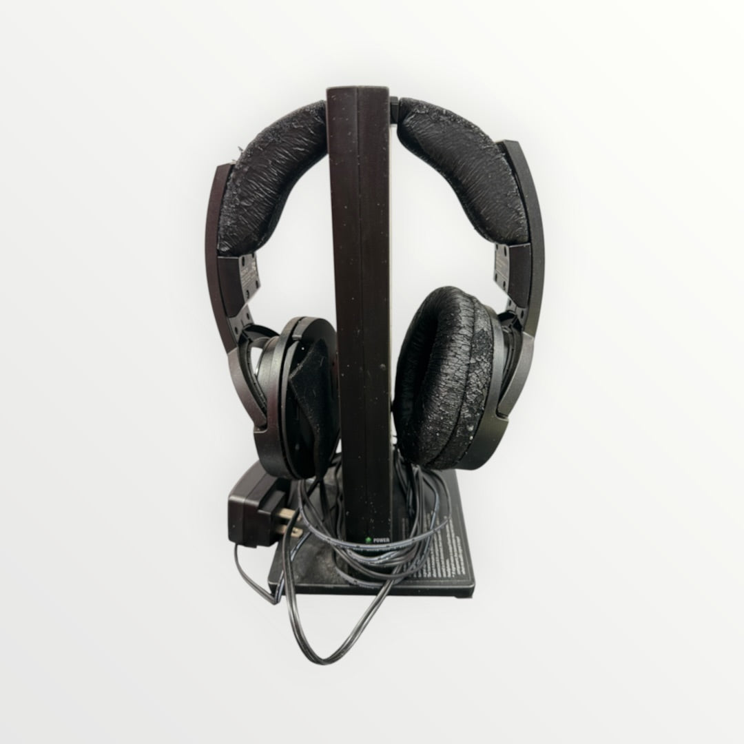 Sony MDR-RF985R Wireless Headphone System Paired with Matching Sony TMR-RF985R Wireless Transmitter and Charging Dock