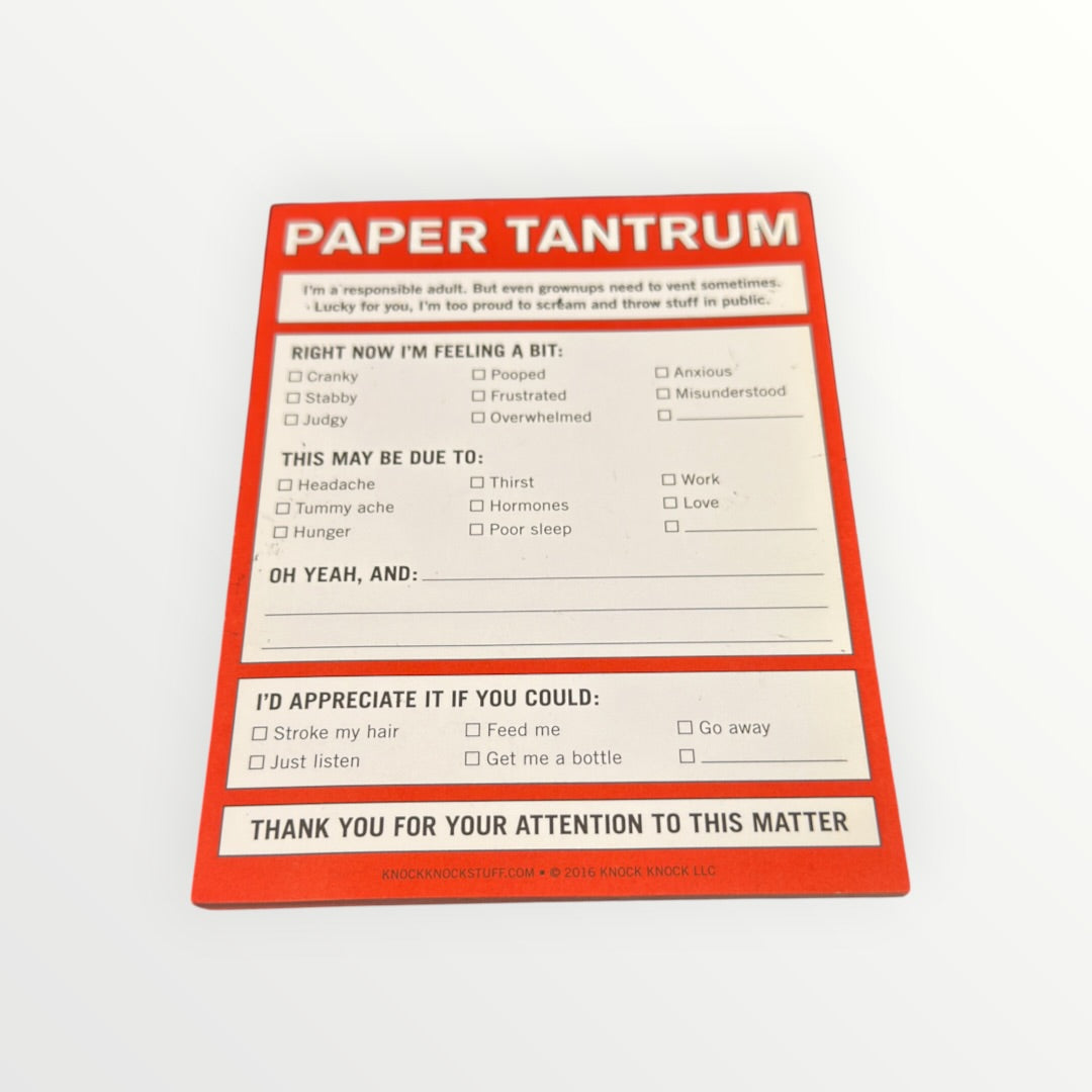 Knock Knock Paper Tantrum Nifty Note