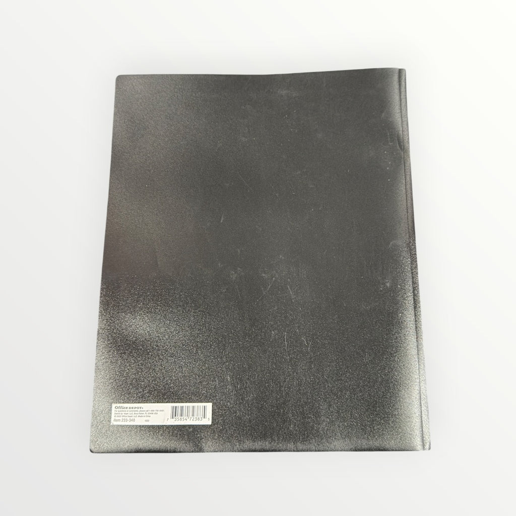 2 Pocket Plastic Folder with Prongs