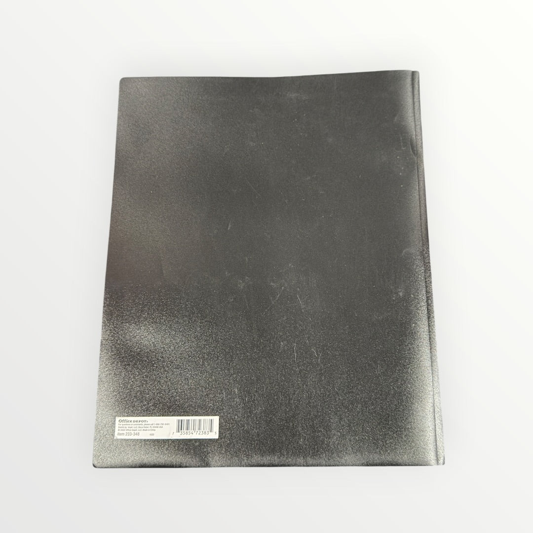 2 Pocket Plastic Folder with Prongs