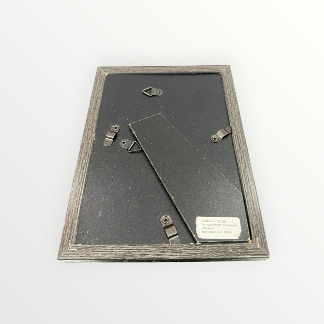 Black Distressed Wood Picture Frame 5x7