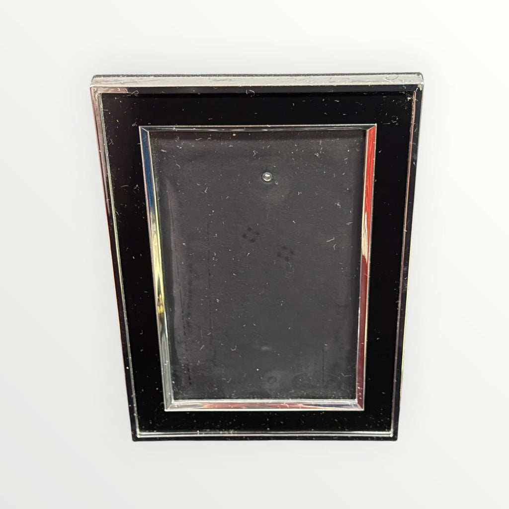 Flair Gifts and Home Plated Frame Black & Silver Photo Size: 4 x 6