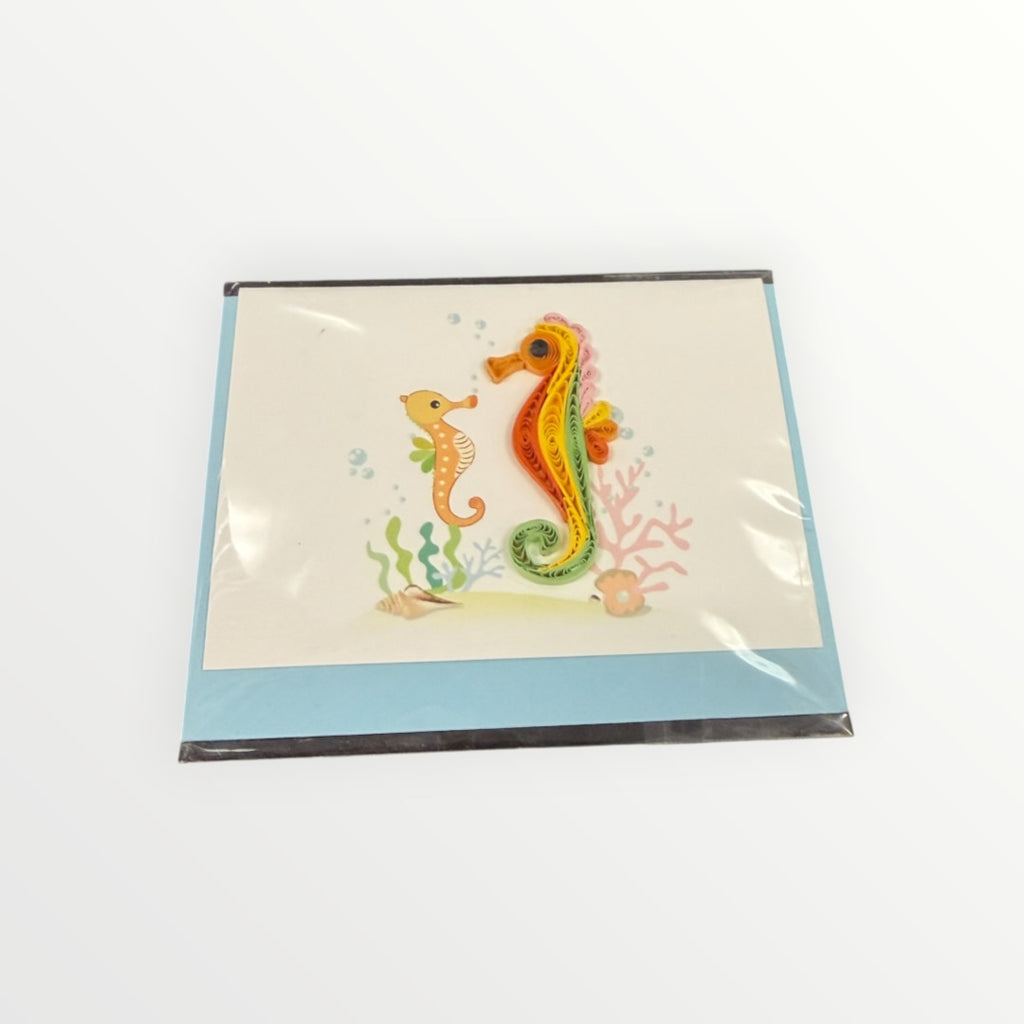 Seahorse Gift Enclosure Mini Card  2.5” x 3.5”
