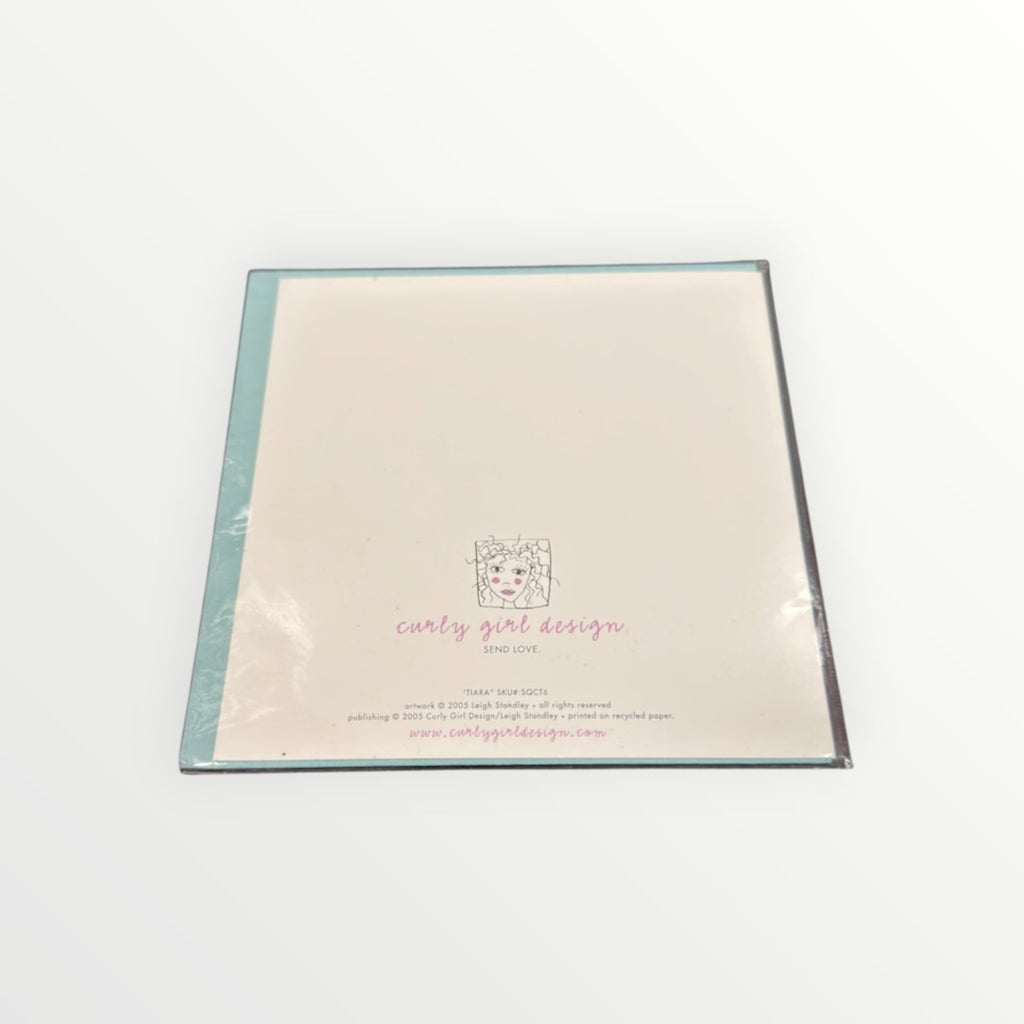 Cape & Tiara Greeting Card 5.5" x 5.5"