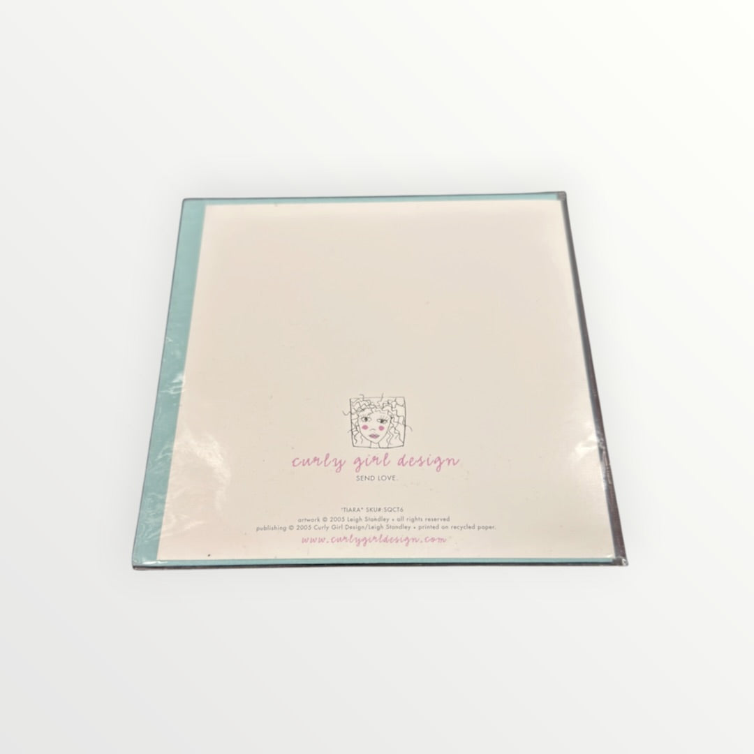 Cape & Tiara Greeting Card 5.5" x 5.5"