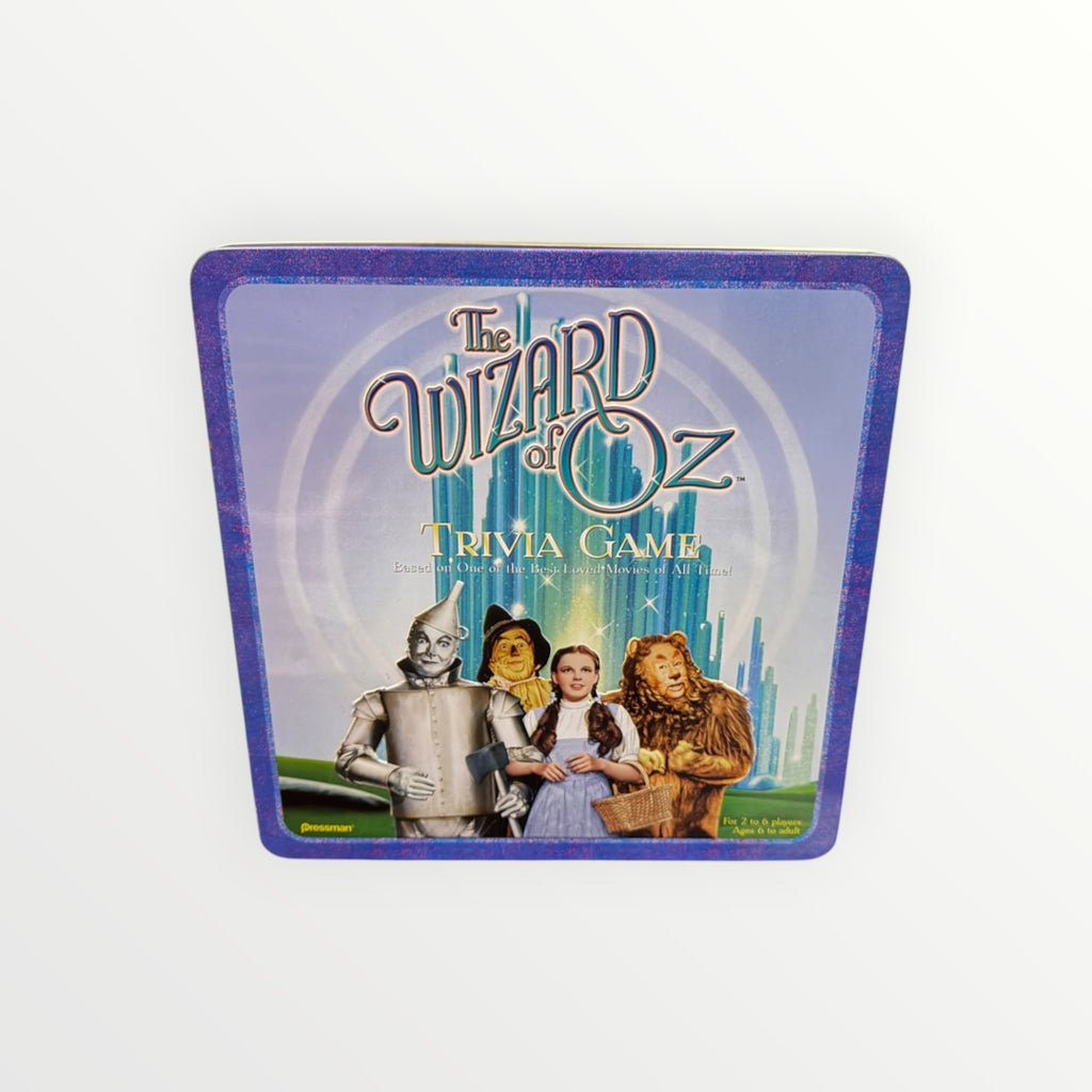 Vintage The Wizard of Oz Trivia Game Collectible Metal Tin