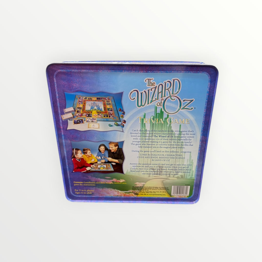 Vintage The Wizard of Oz Trivia Game Collectible Metal Tin