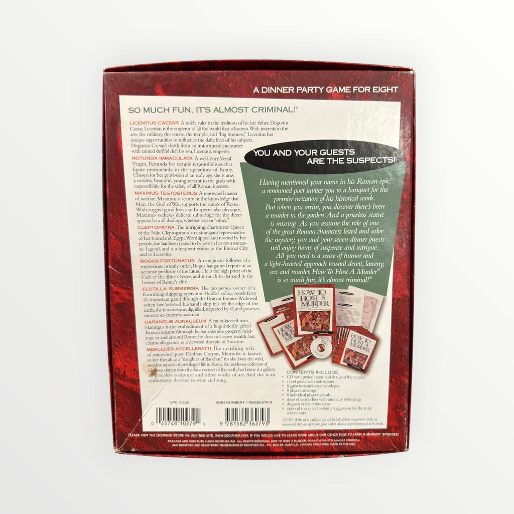 Vintage How to Host a Murder: Roman Ruins (Episode Number 11)