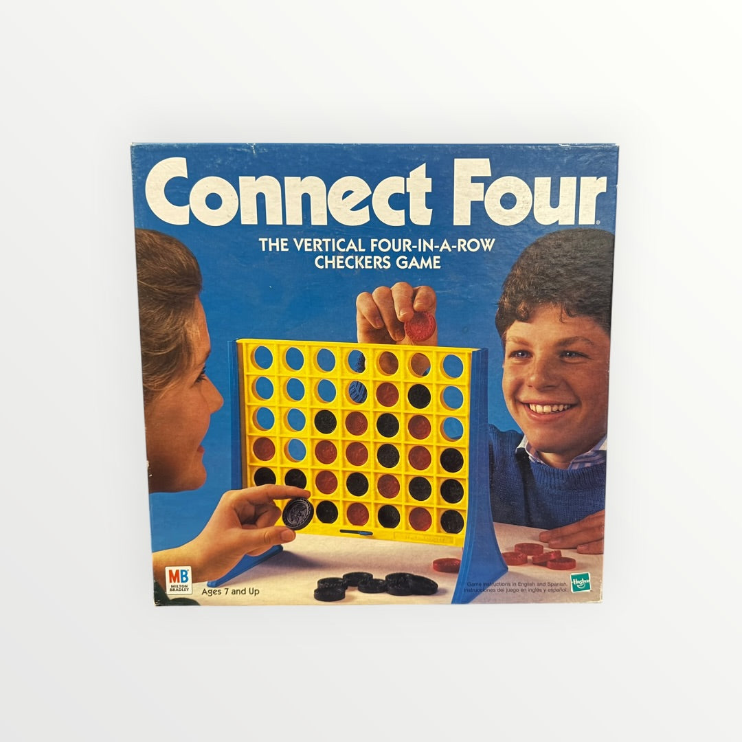 Vintage Edition of the Classic Connect Four Vertical Board Game  Milton Bradley
