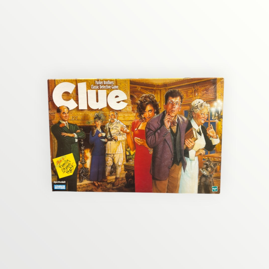 Vintage 1996 Parker Brothers Clue Classic Detective Game "Who - Where - How?"