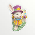 Vintage FIGI "Sunday in the Park" Ceramic Easter Egg Cart and Holder 6" x 9"