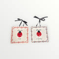 MWW Market FLY AWAY Decorative 4.5" Mini Ceramic Plates Set of 2