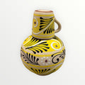 Handcrafted Terracotta Water Jug: Mexican Botellon with Cup 12"H *Volunteer Exclusives*