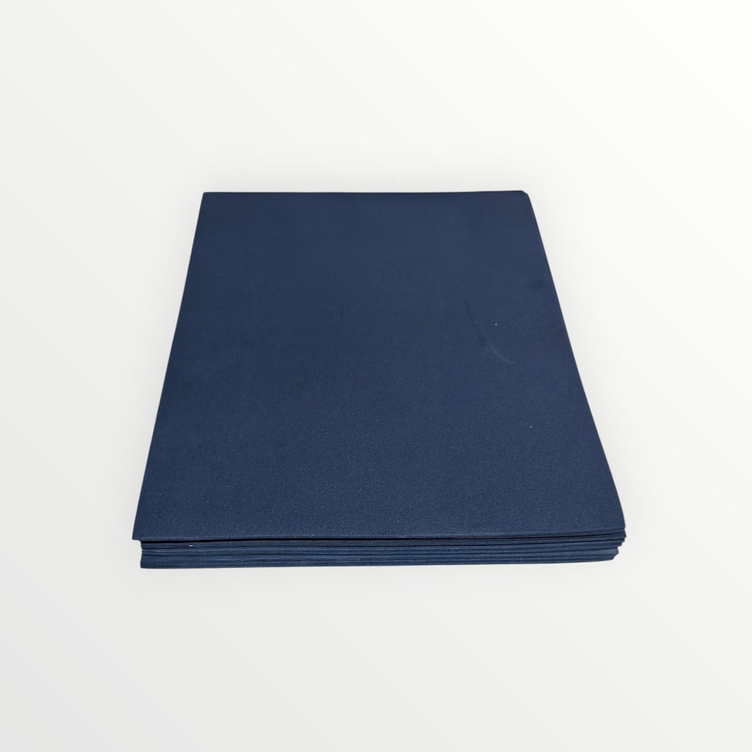 Black E.V.A. Fun Foam Sheet 9" X 12" X 1/16" Thick (12 Pcs/Pack)