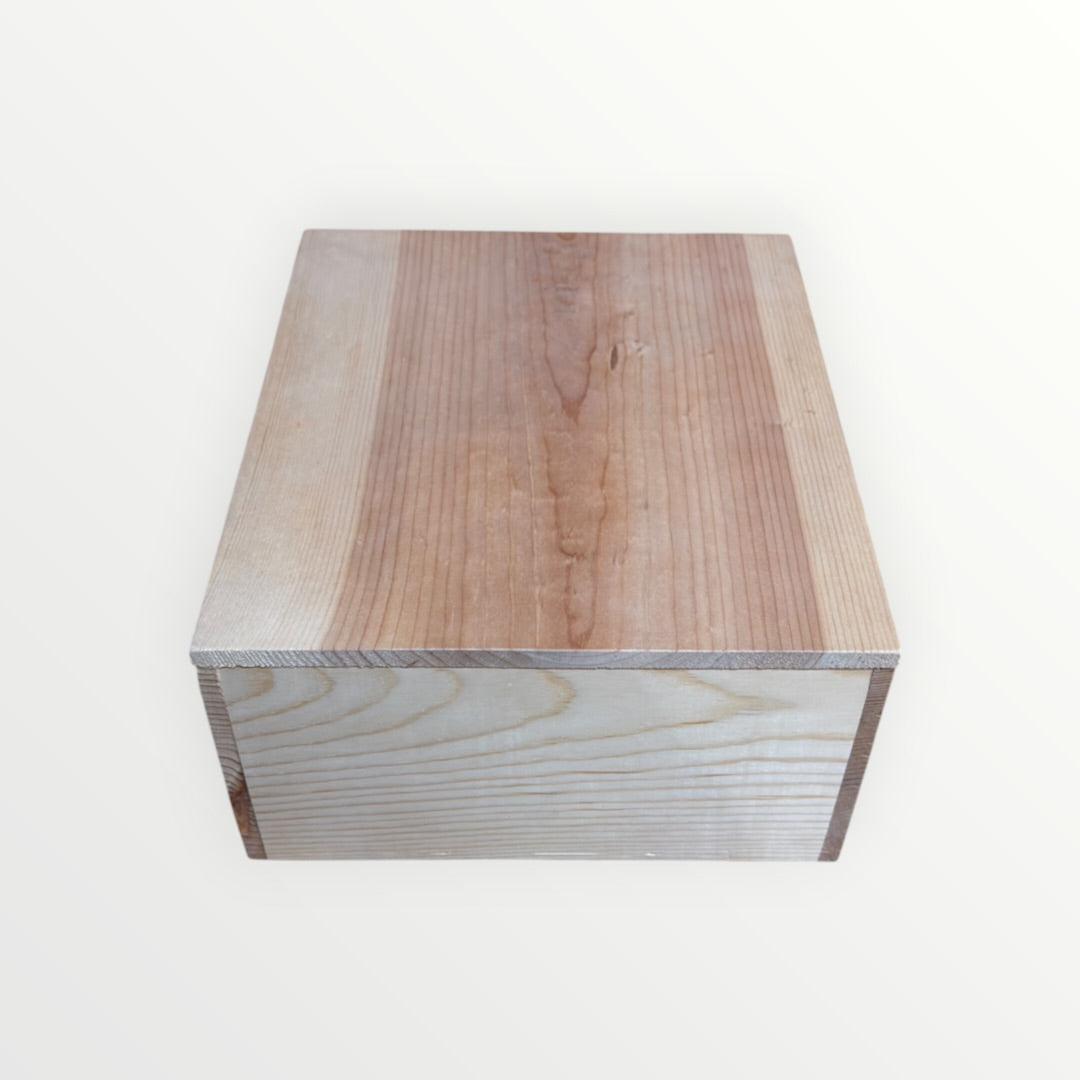 Olive & Cocoa Handcrafted Wooden Gift Crate  12" x 10' x 5.5"