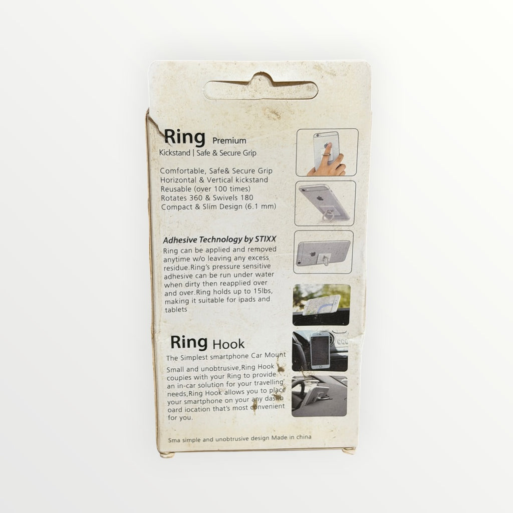 Universal Smartphone Mount Premium Ring / Hook / Kickstand / Safe Secure Grip