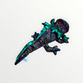 Toy Factory Galaxy Dragon 16" Metallic Black Green Plush