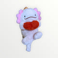 Funbarus Posture Pal Pink Axolotl Salamander Soft Plush Bag Charm 10"