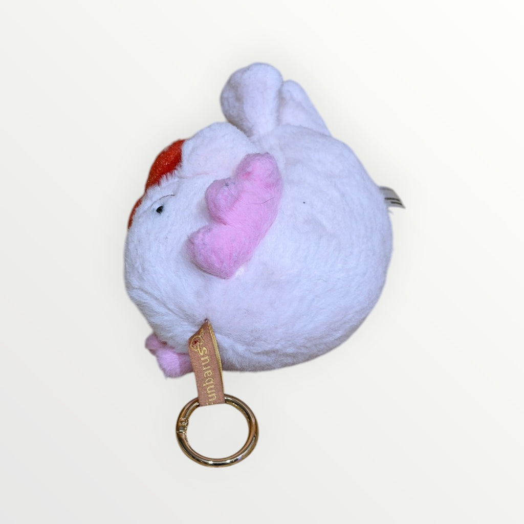 Funbarus Posture Pal Pink Axolotl Salamander Soft Plush Bag Charm 10"