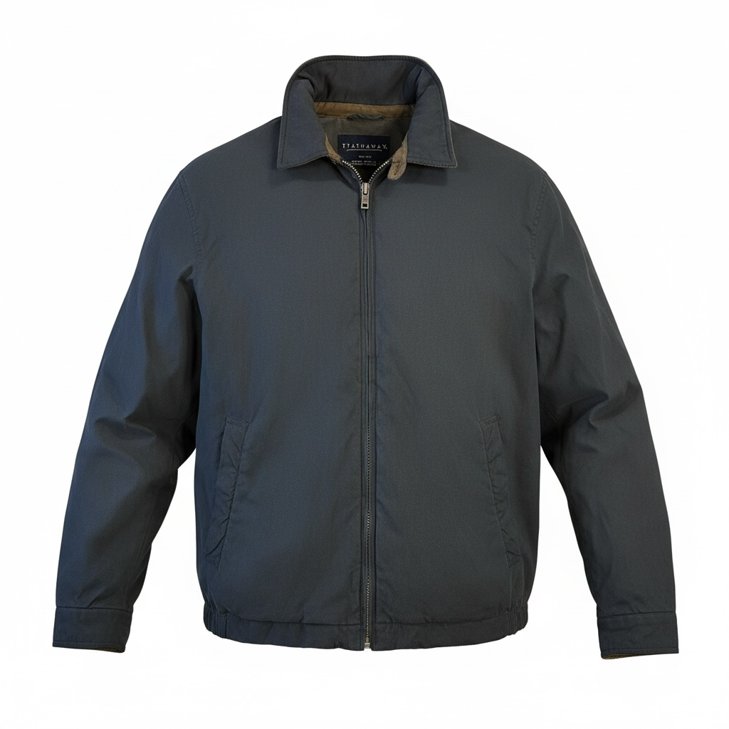 Vintage Hathaway Men's Dark Blue Jacket Size: S