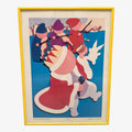 Vintage Professional Framed Art Work " Mother Goose Series No. 4" by Yuri Anne Tateishi