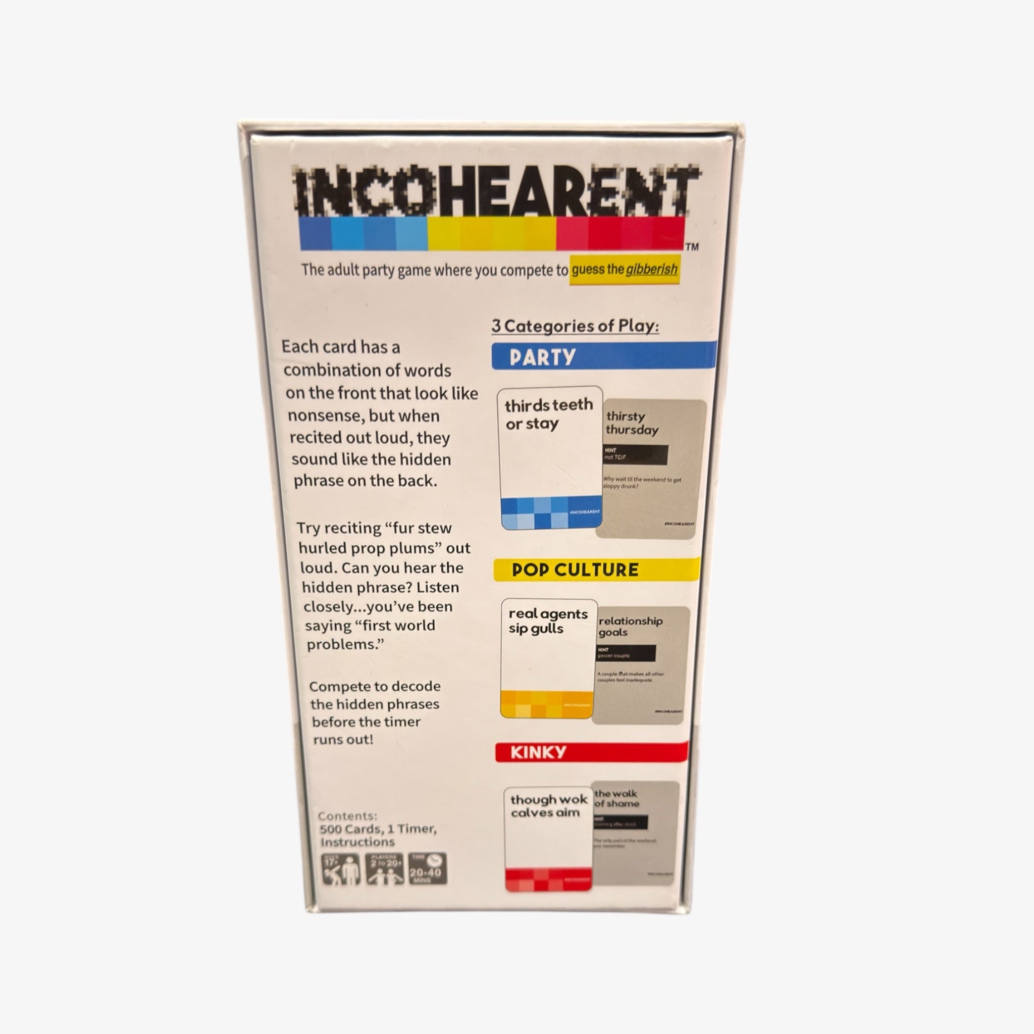 Incohearent – Adult Party Game (Guess the Gibberish)