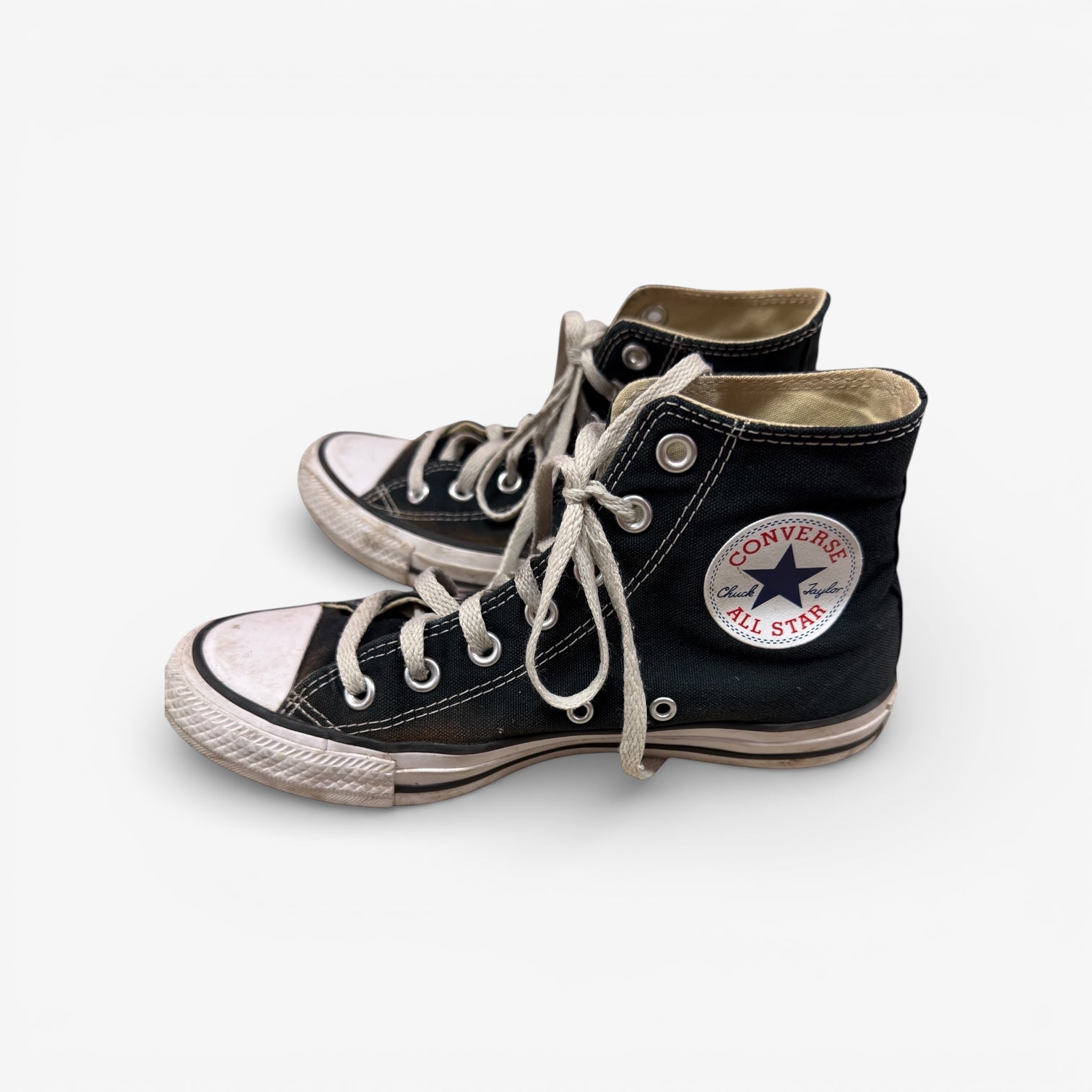 Classic Black Converse Chuck Taylor All Star High-Top Canvas Sneakers