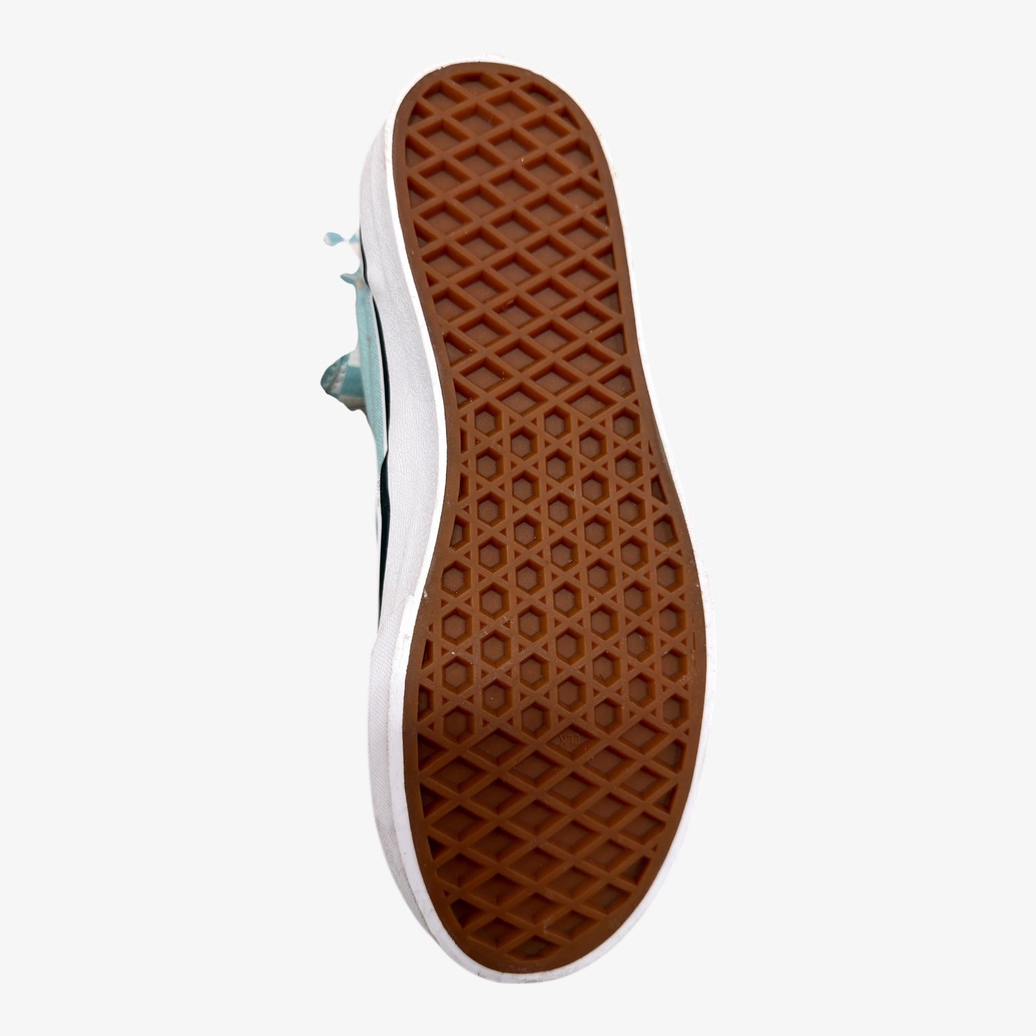 Kids Vans Classic Slip-On shoes in the "Aqua Haze Checkerboard" Size: 3