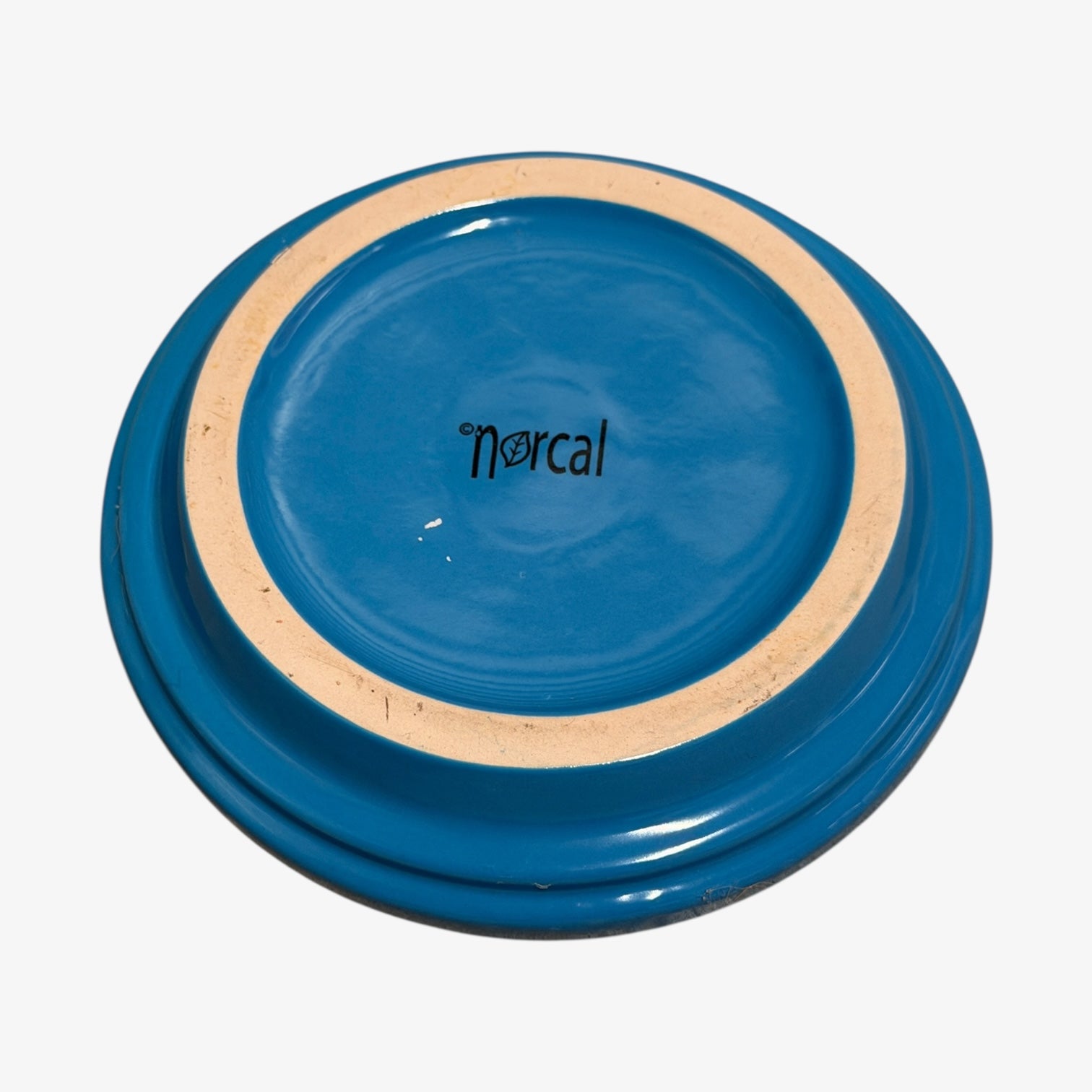 Norcal Pottery Powder Coated Ceramic Saucer, Robins Egg Blue