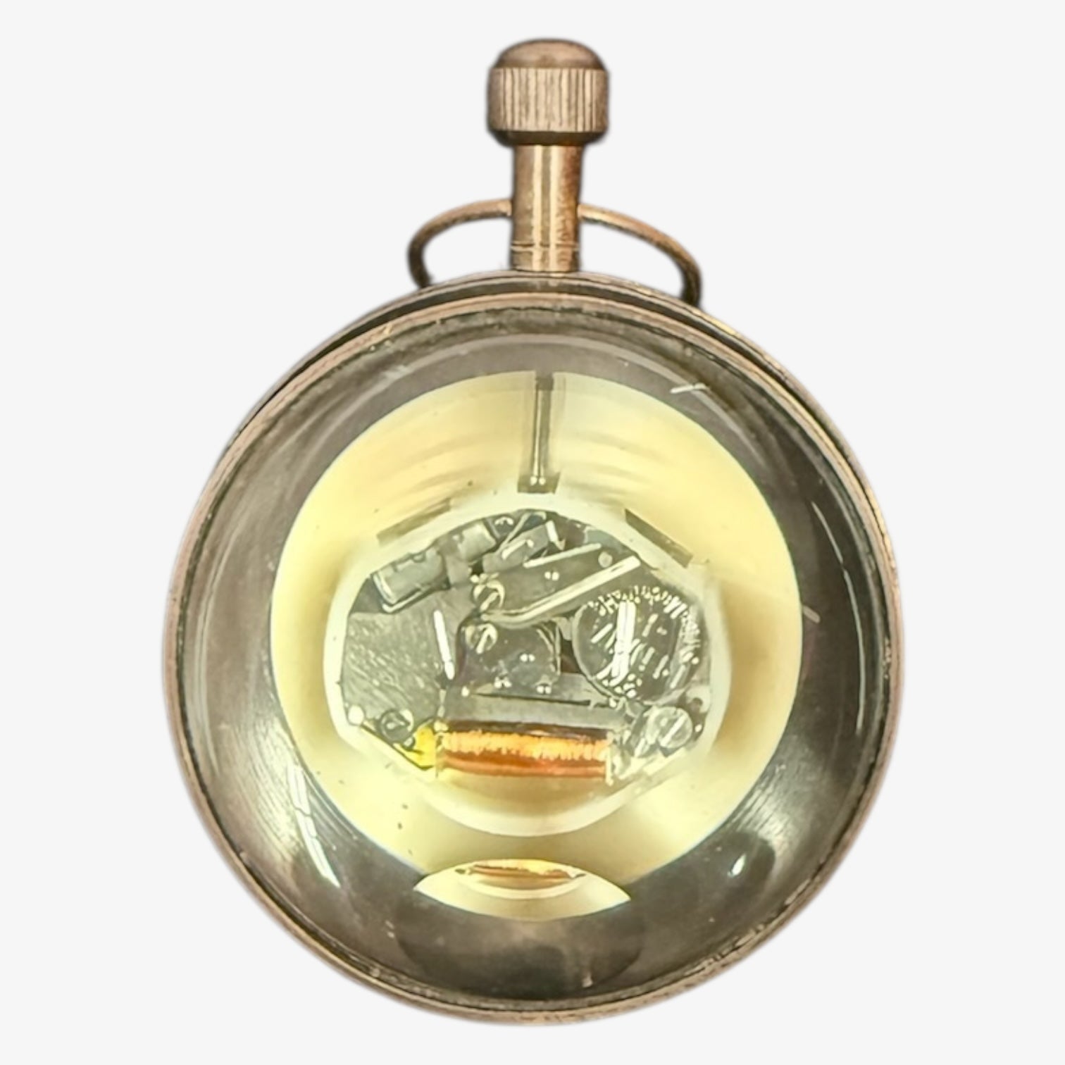 Vintage Personalized Brass Tabletop Clock 2"H