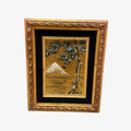 Vintage Original & Framed Mt.Fuji & Pine Tree Japanese Wall Art