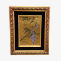 Vintage Framed & Original Japanese Artwork "Wisteria' by Claire