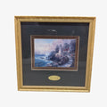 Vintage Framed & Signed Thomas Kinkade "Let Your Light Shine" Print w/Cert. of Authenticity