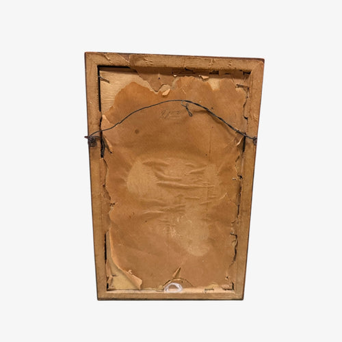 Antique Edo Japan Ukiyo-e Bijin-ga "Women Under Sakura" Framed Wall Art