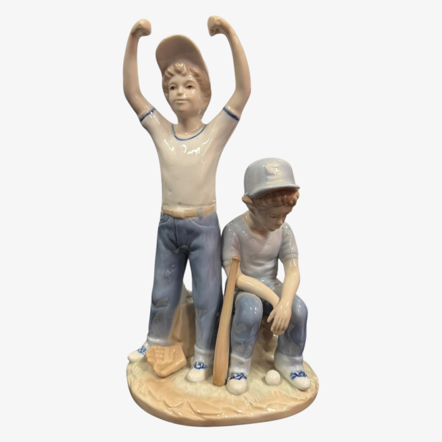 Vintage 1985 "Home Run" Porcelain Figurine from Paul Sebastian 9"H