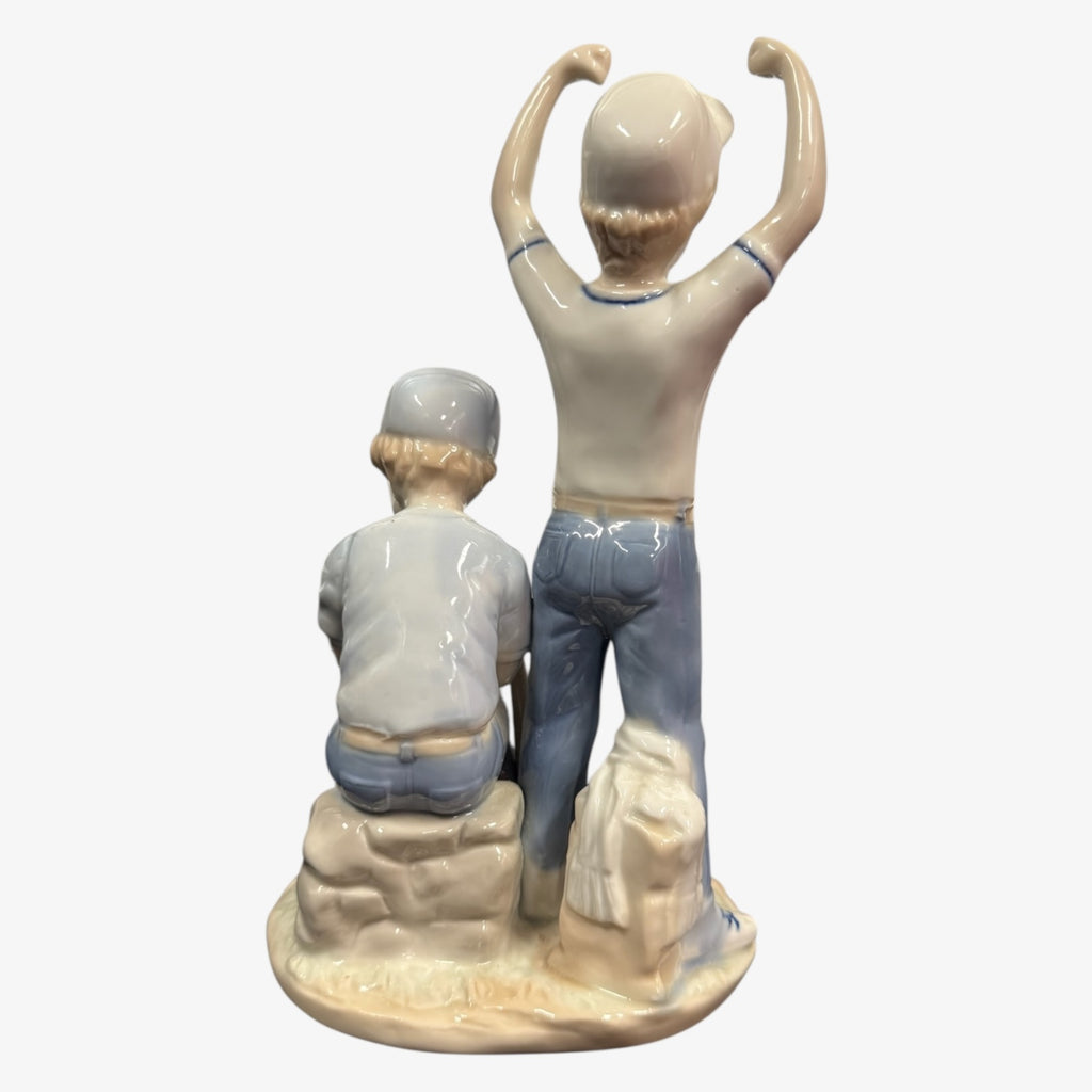 Vintage 1985 "Home Run" Porcelain Figurine from Paul Sebastian 9"H