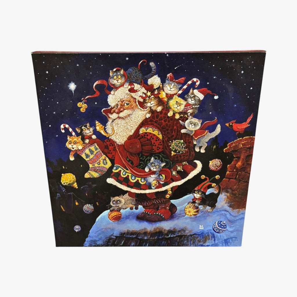 "Here Comes Santa Claus" Canvas Artwork by Bill Bell