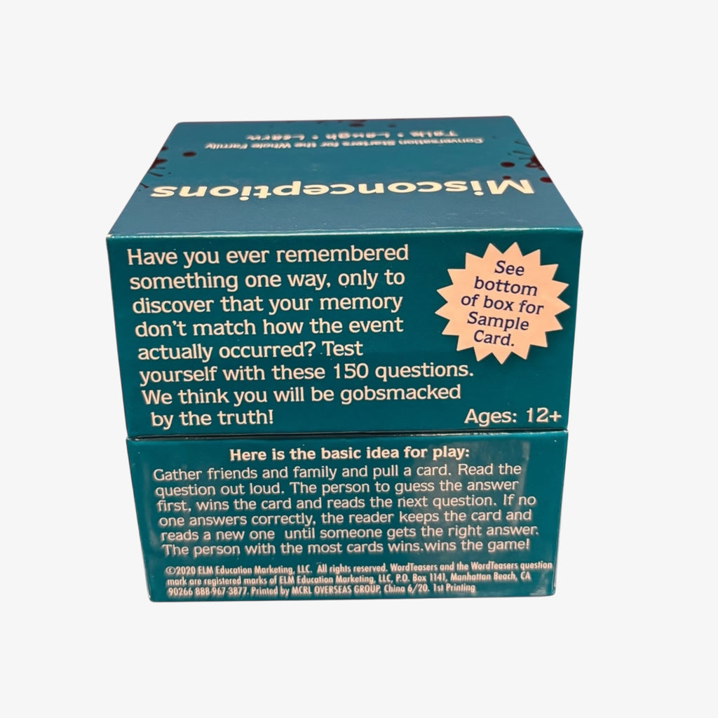 Word Teasers Misconceptions Card Game