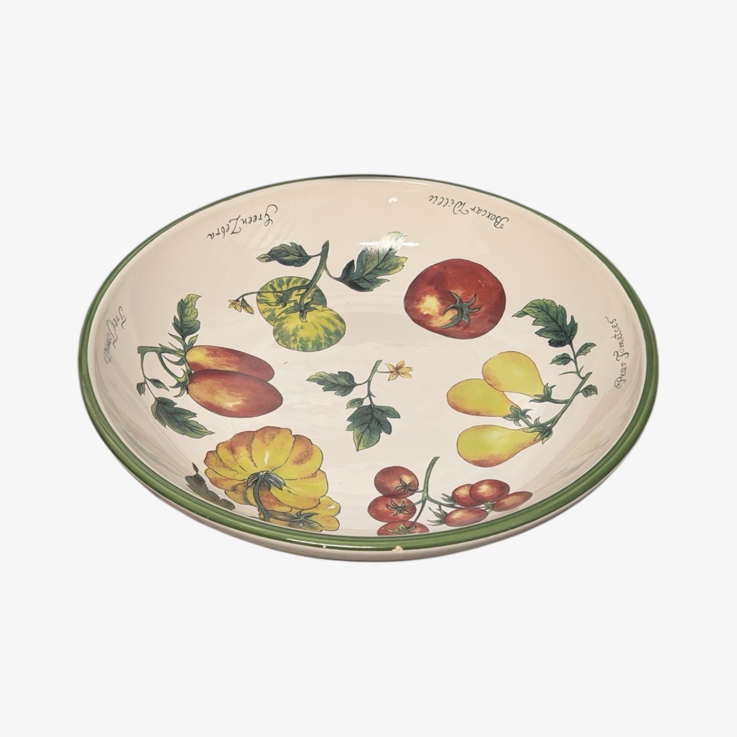 Williams-Sonoma Heirloom Tomatoes Pasta Serving Bowl 13"D
