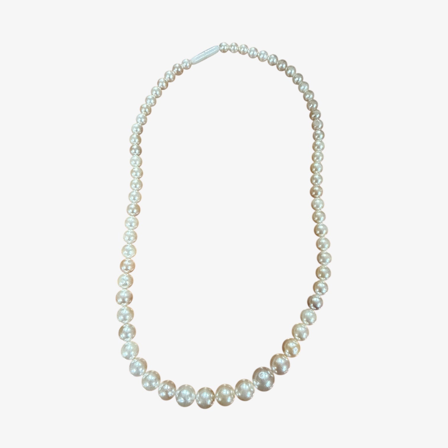 Vintage Nature Pearl Necklace 17"L