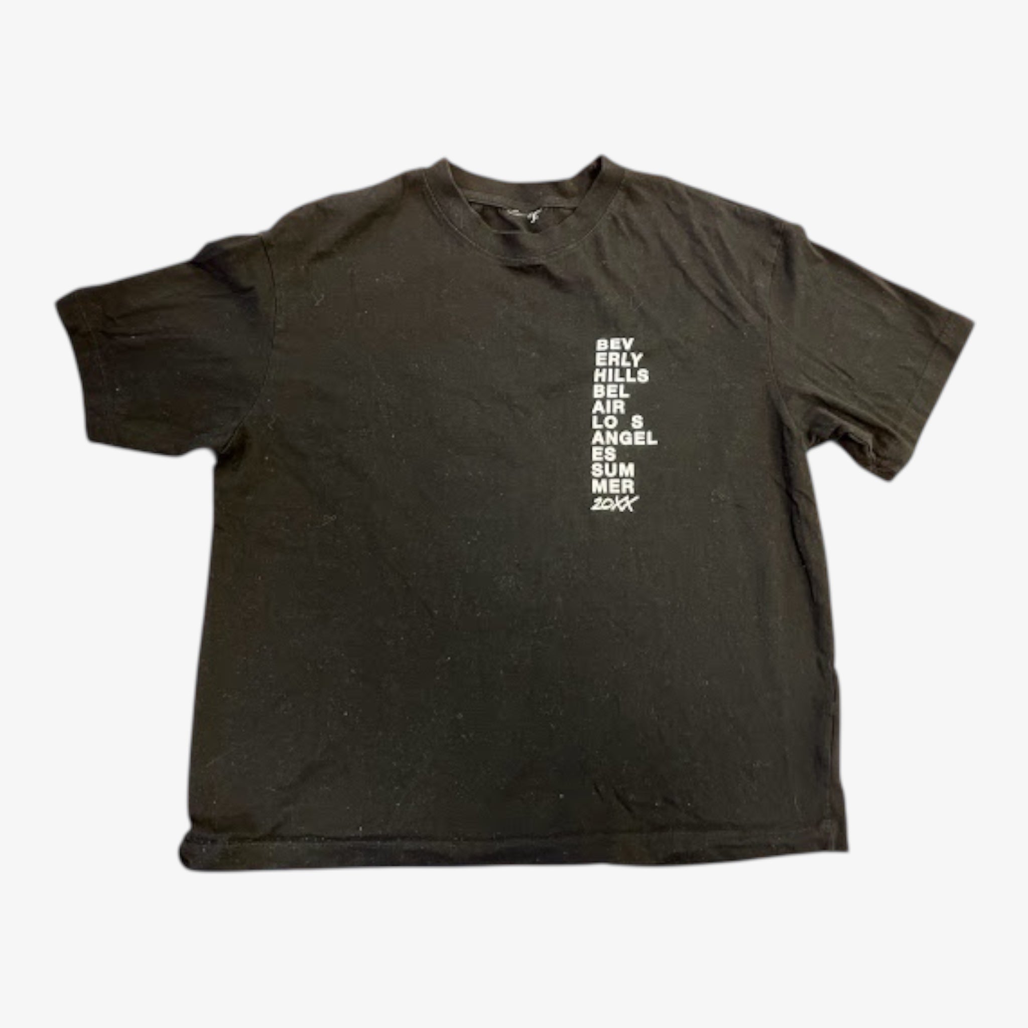 Beverly Hills Unisex Black T-Shirt Size: L