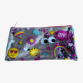 Emoji Sequins Party Pencil Pouch 8.5" x 4.5"