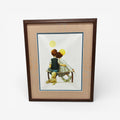 Professional Framed Wall Art Norman Rockwell's "Young Spooners" 1926 Print