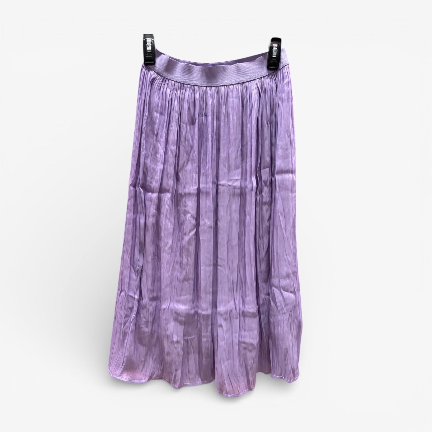 Lavender Pleated Midi Skirt Size: XS