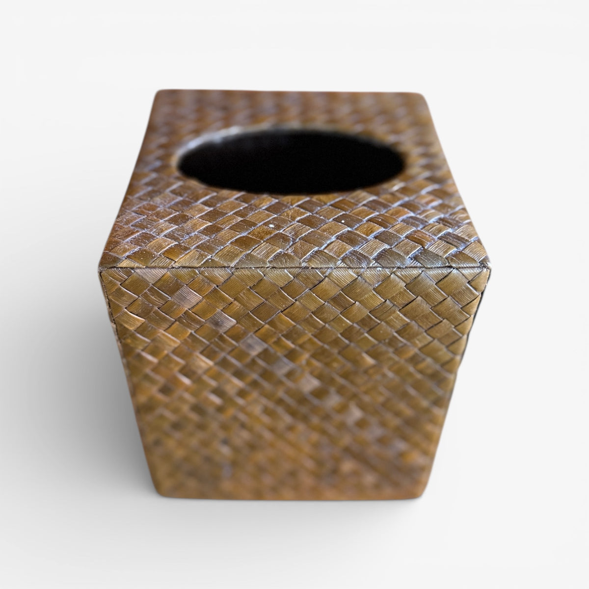 The Container Store Rattan Square Tissue Box Cover – Stooping Club Berkeley