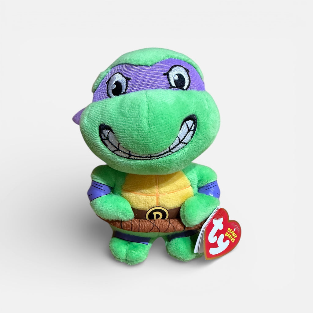 1998 Ty Beanie Teenage Mutant Ninja Turtle Donatello 6"