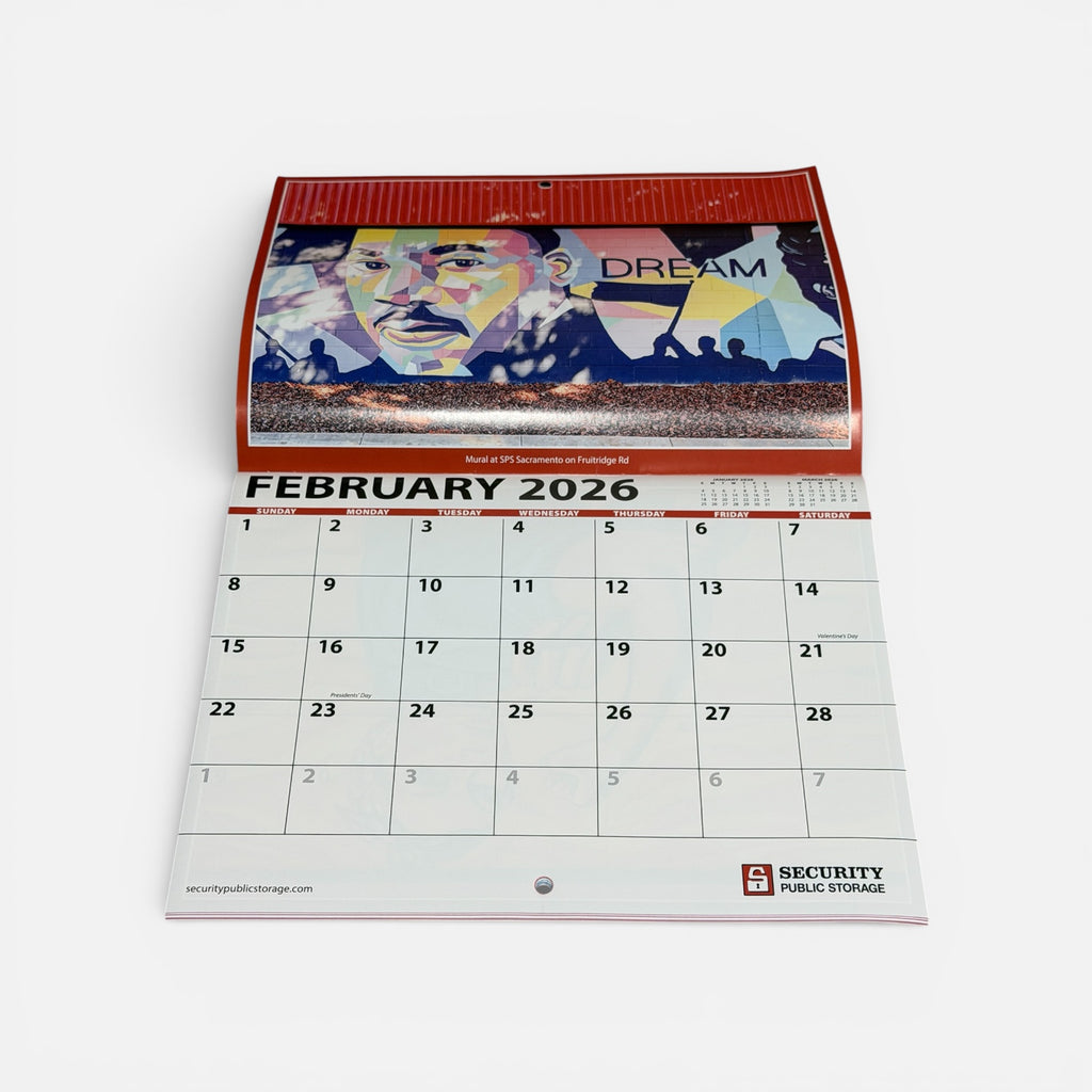 Security Public Storage 2026 Calendar