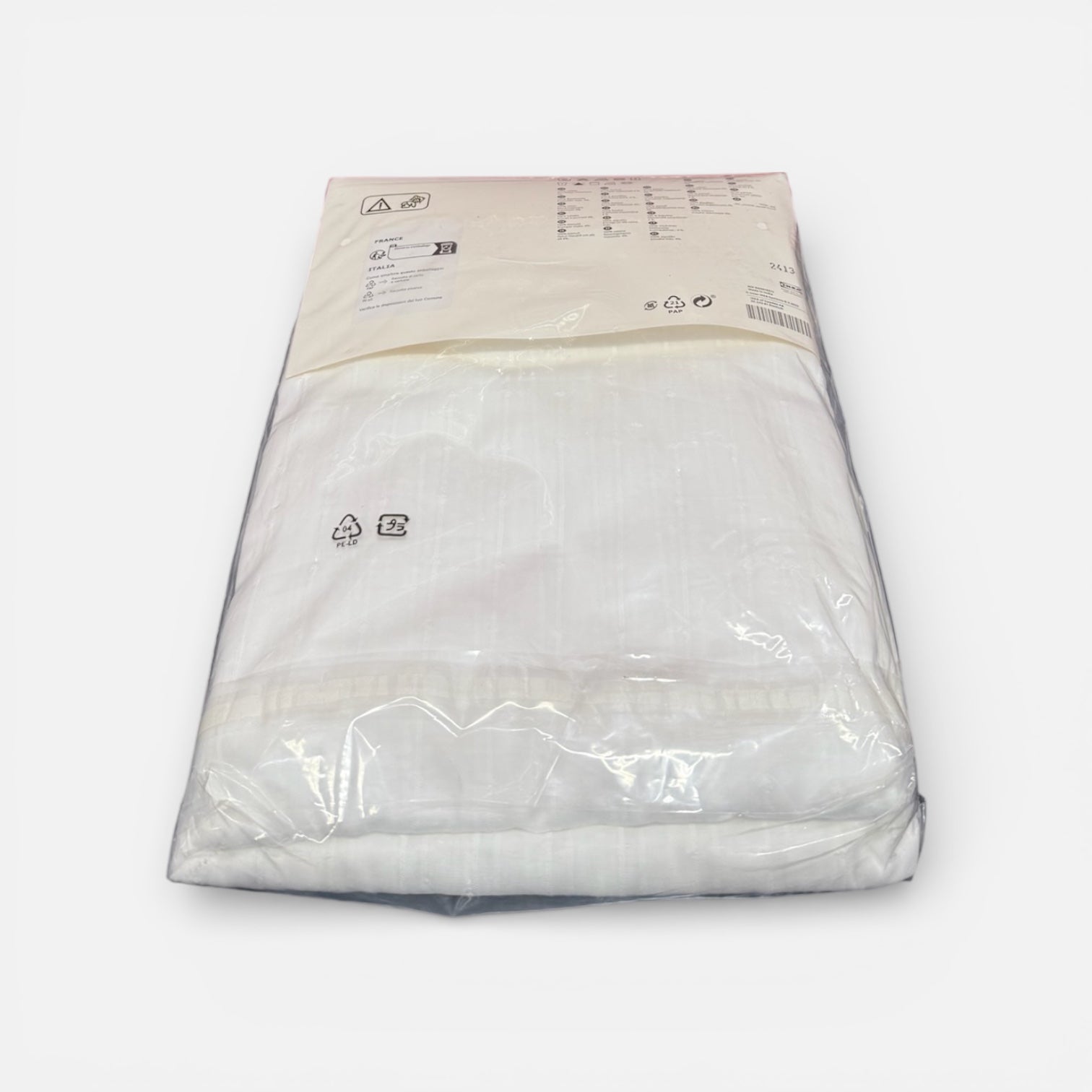 A Pair of IKEA MATILDA White Sheer Curtains 57"x84"